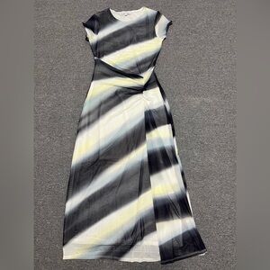 Witchery Black, White, and Yellow Maxi Dress